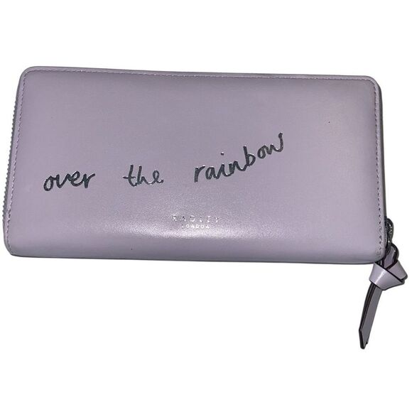 Radley London Follow Me Over the Rainbow Lilac Zip Around Long Wallet - Picture 10 of 12
